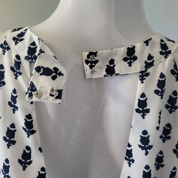 J Crew Silk Swoop Dress in Thistle Print, VGUC, Size 4 - Picture 6 of 9